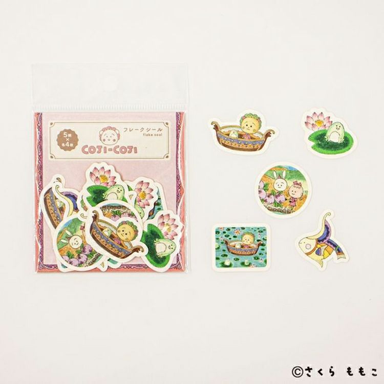 Furukawashiko Flake Sticker Coji-Coji [QSA248] Pink